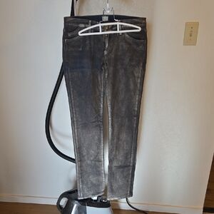 Goldsign Charcoal Straight Leg Jeans